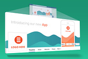 New App Facebook Page Cover, a Social Media Template by NeptuneDesign (Thumbnail 2 of 4)