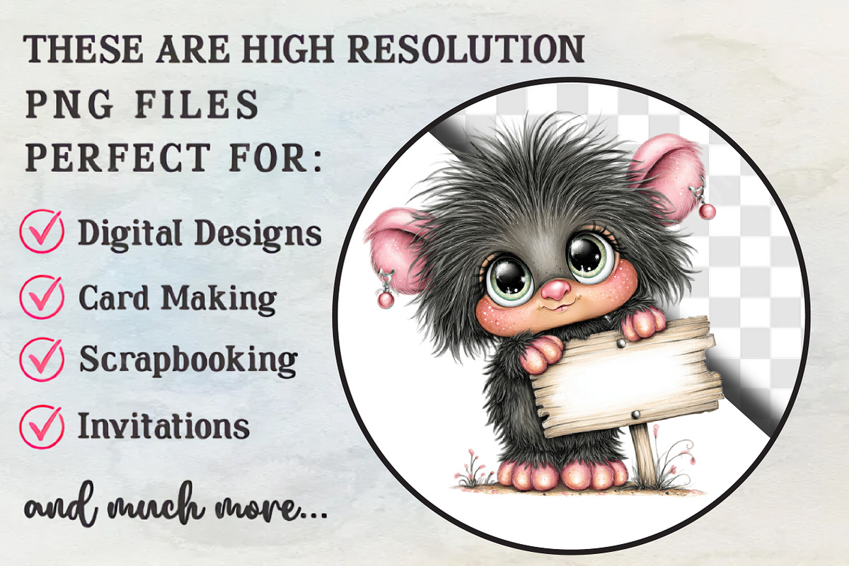 Cute Watercolor Sporty Monster PNG, an Animal Illustration by RobertsArt (Photo 5 of 5)