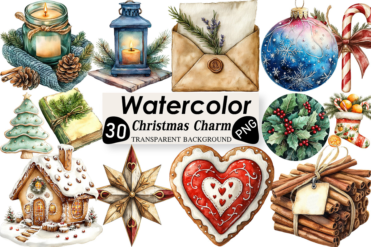 Cozy Christmas Charm Sublimation, an Illustration by Black Bird Studio (Photo 1 of 6)