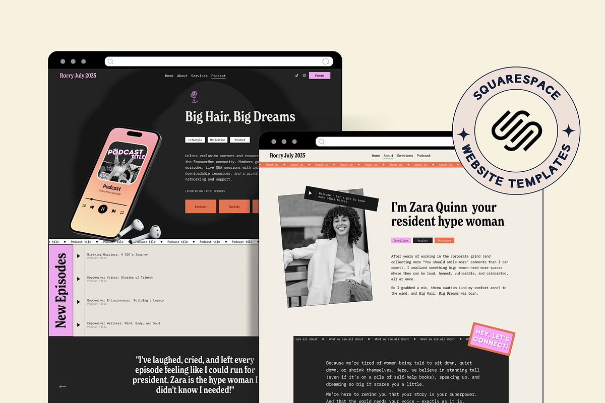Squarespace Website template