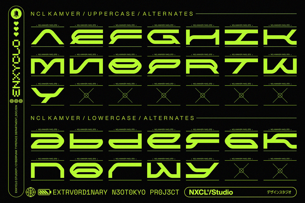 NCL Kamver - Modern Space Font, a Sans Serif Font by Enxyclo Studio (Photo 8 of 12)