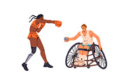 Paralympic athletes do sports set, a Sport Illustration by PaperTrident (Thumbnail 6 of 7)