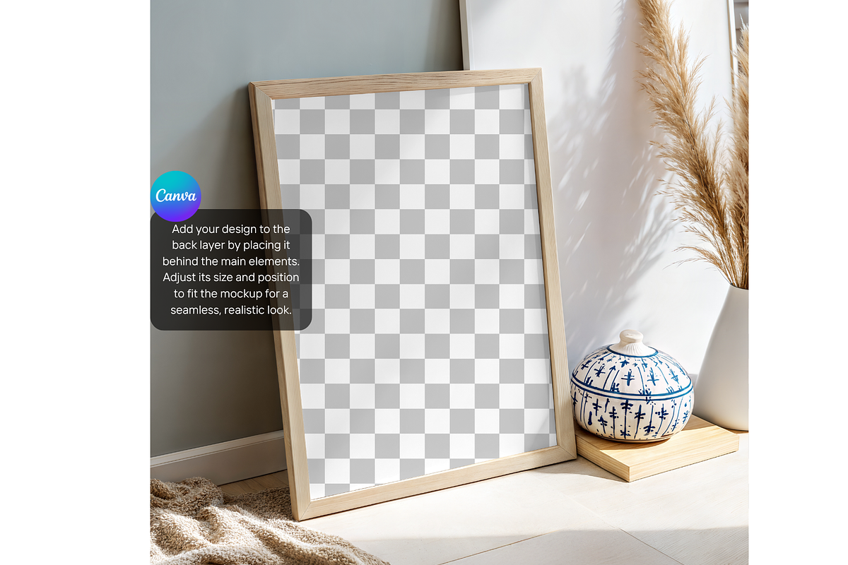 Coastal Boho Frame Mockup, a Product Mockup by MockupWizard (Photo 3 of 5)
