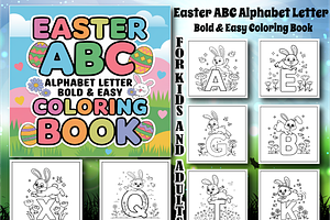Easter ABC Alphabet Letter Coloring