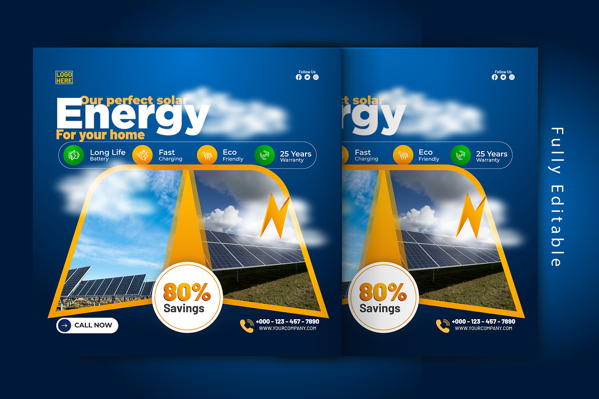 Clean Energy Social Media Post, a Graphic by Sashamim22 (Photo 1 of 3)