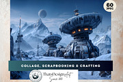 Sci-Fi Backdrops Digital Papers, a Decorative Illustration by ThatsDesignArt (Thumbnail 10 of 14)