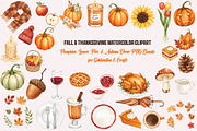 Fall & Thanksgiving Clipart Bundle, a Seasonal Illustration by Pet Cave (Thumbnail 1 of 4)