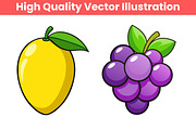 Fruit Clipart Bundle, a Food Illustration by Awieee1 (Thumbnail 4 of 5)