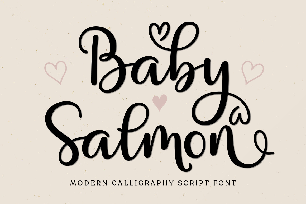 Baby Salmon Script, a Script Font by Zane Studio