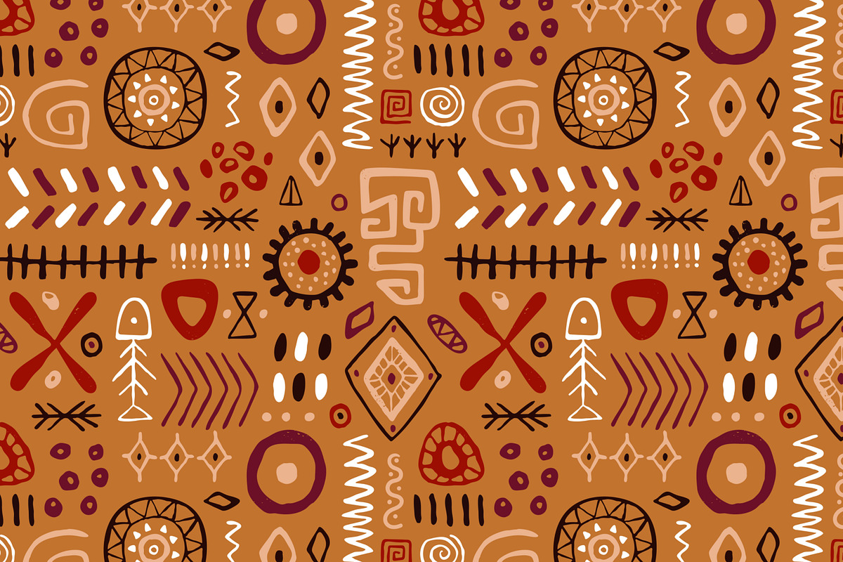 Tribal ethnic seamless patterns set, a Pattern Graphic by Good Studio (Photo 5 of 15)