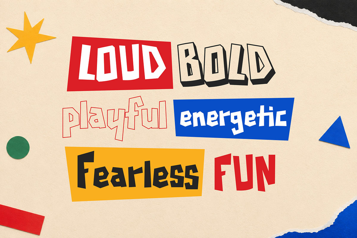 Chunkriot - Playful Display Font, a Sans Serif Font by Maenjari Std (Photo 7 of 10)