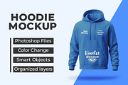 Blue Hoodie Mockup for Apparel, a Hoody Mockup by Viswal Studio (Thumbnail 1 of 2)