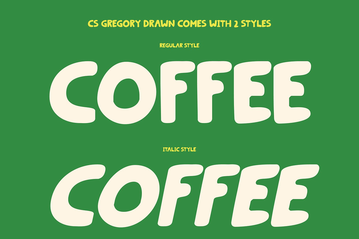 CS Gregory Drawn, a Sans Serif Font by Craft Supply Co. (Photo 4 of 8)