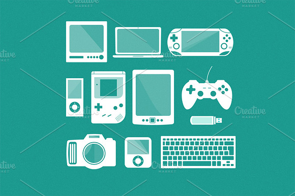 Gadgets/Electronics Vector Set preview 4
