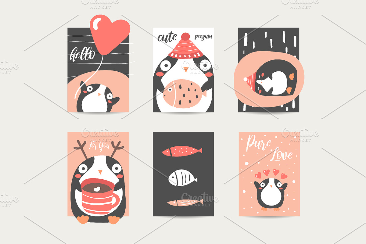 Postcards with animals, an Animal Illustration by Veresk (Photo 3 of 12)