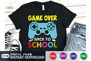 Game Over Back to School SVG, an Education Illustration by FunnySVGCrafts (Thumbnail 3 of 3)