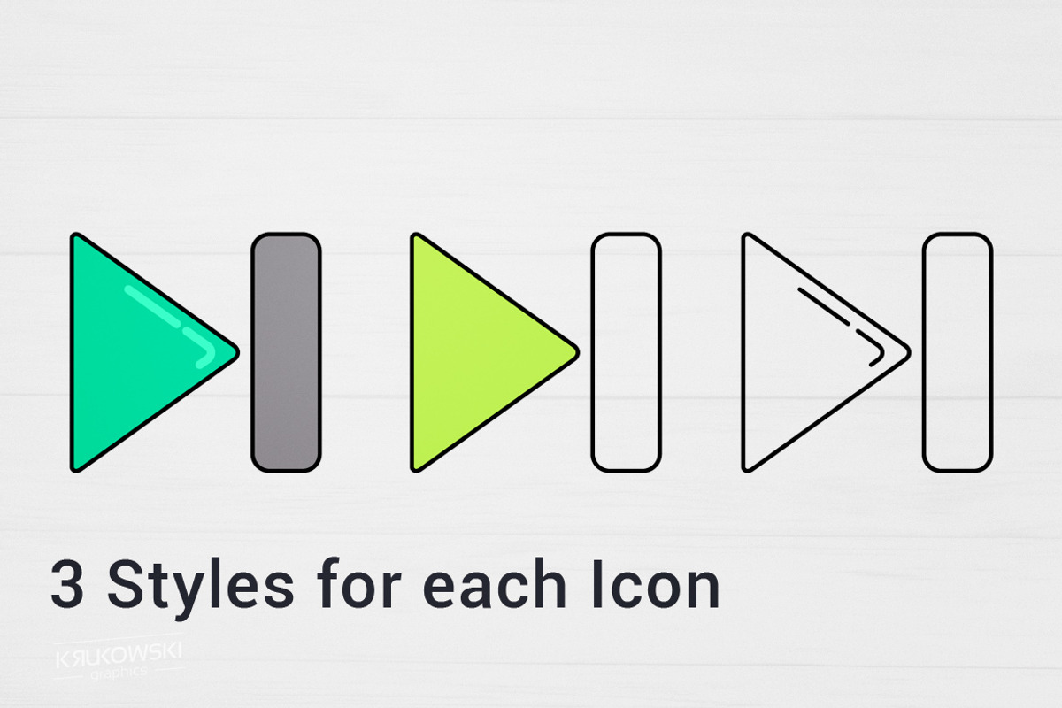 Arrows Vector Icon Set, an Icon by Krukowski Graphics (Photo 2 of 6)
