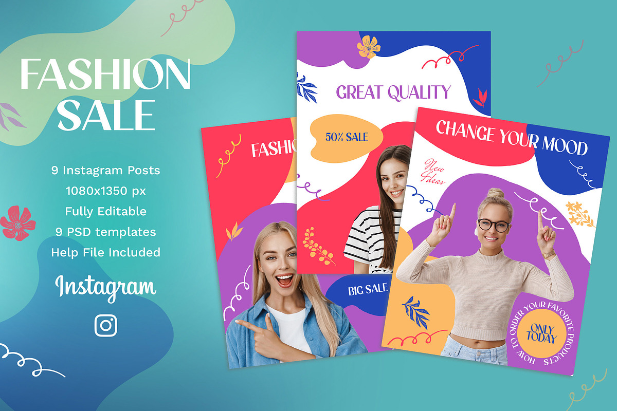 Fashion Sale Instagram, a Social Media Template by Andrew Skoch Design (Photo 2 of 6)
