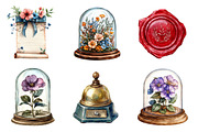 Antique Writer Clipart, an Illustration by CreationArt (Thumbnail 4 of 5)
