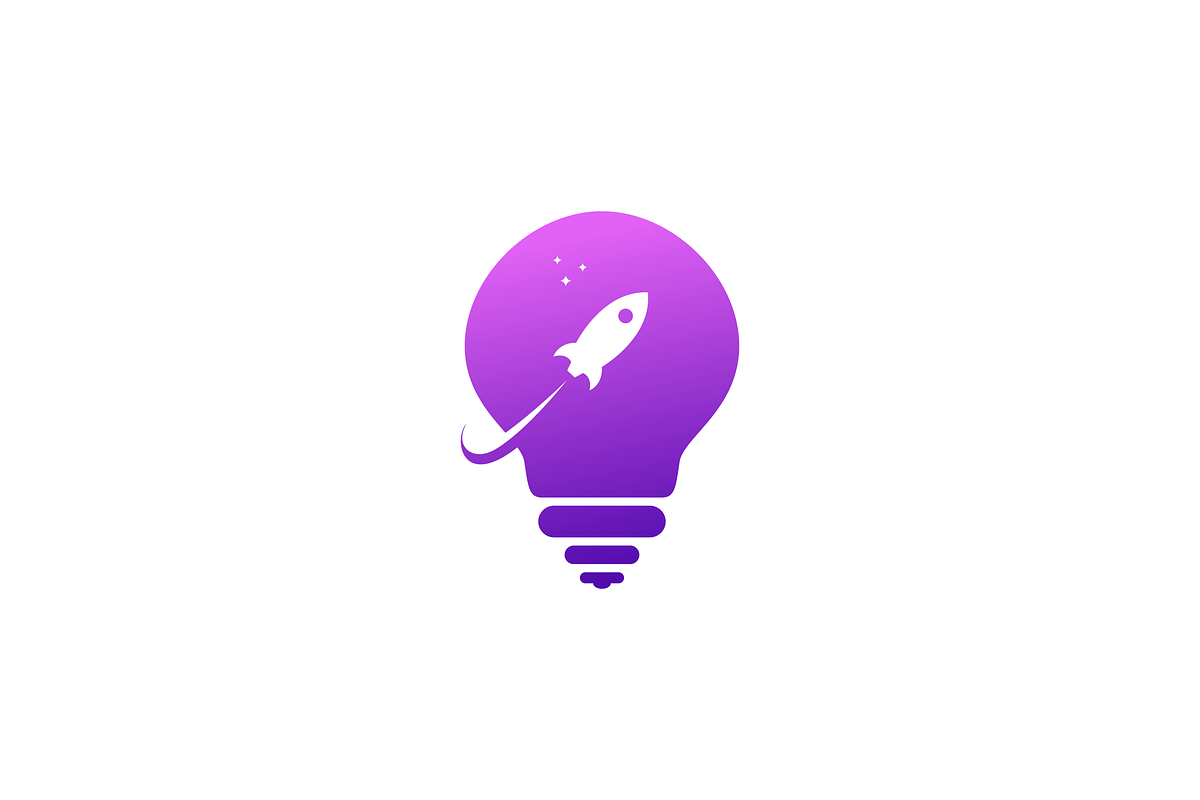 Rocket Lamp Logo Vector Design, a Branding & Logo Template by majesticlogo