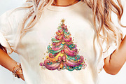 Colorful Christmas Tree Clipart, an Illustration by DreamCafeArt (Thumbnail 7 of 8)