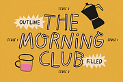 THE MORNING CLUB | PLAYFUL COOL FONT, a Handwritten Font by Maria Feliz Fonts (Thumbnail 1 of 11)