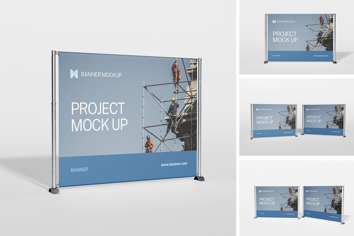 Roll Up Banner Mockup, a Business Card Template by kebunmockup (Photo 1 of 5)
