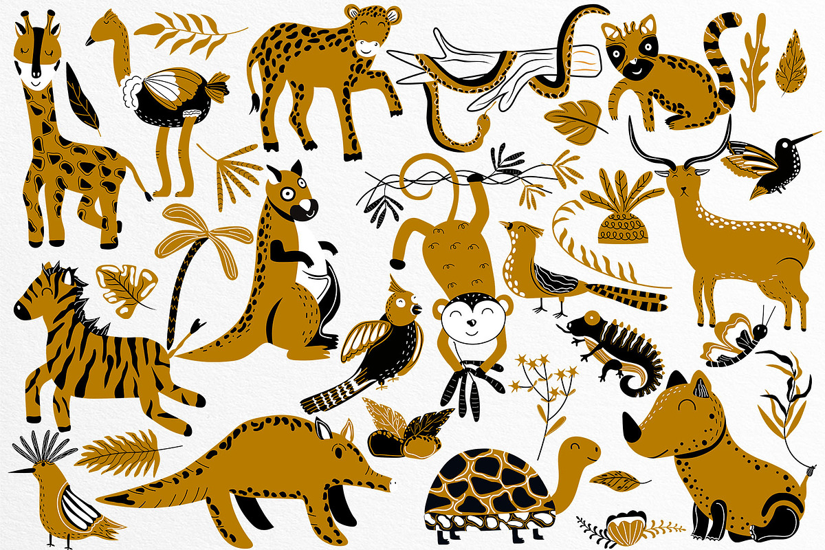 Jungle Animals collection, an Animal Illustration by Usis (Photo 17 of 20)