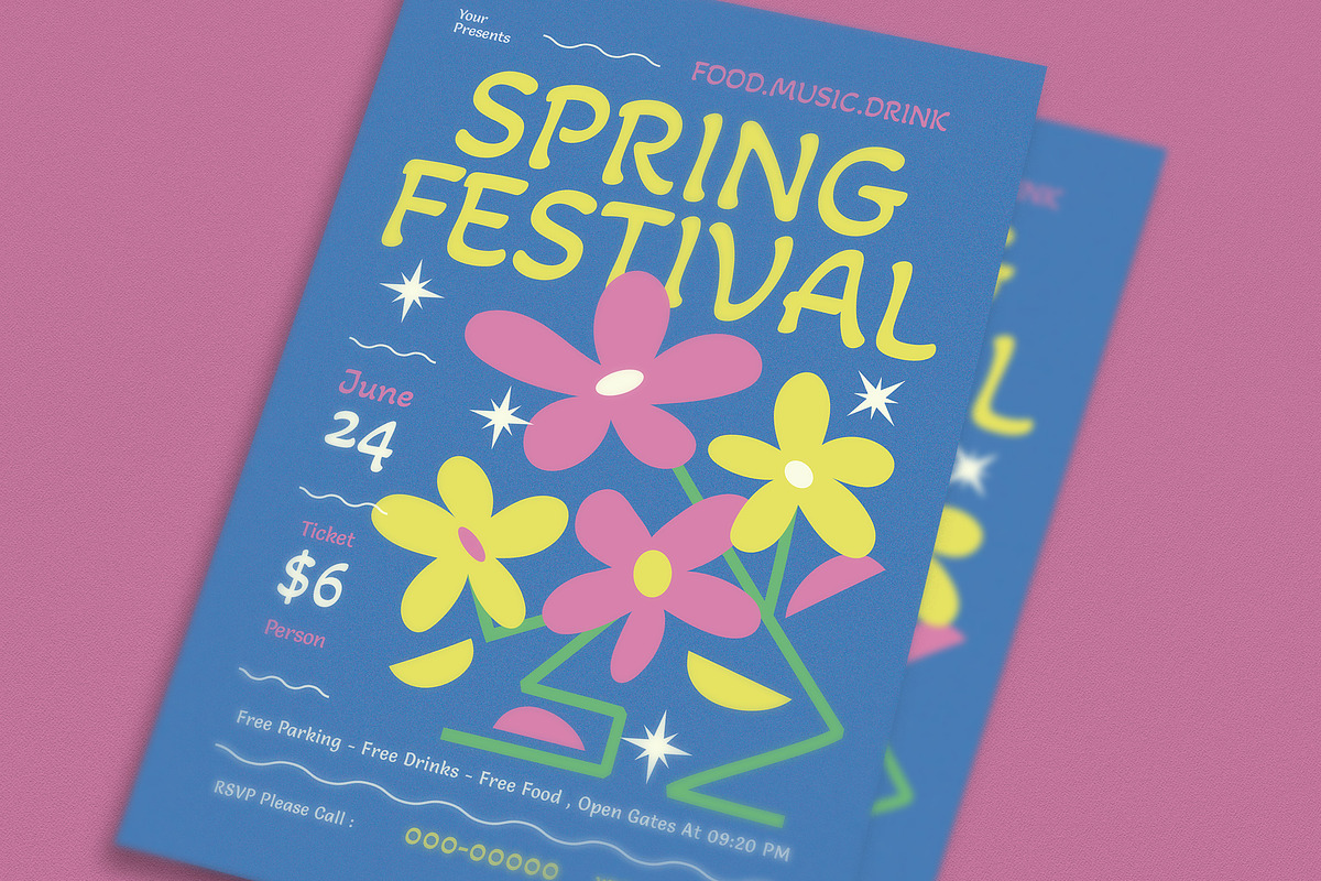 Spring Festival Event Flyer, a Flyer Template by Guuver (Photo 2 of 3)