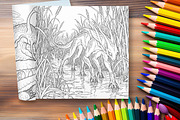 Alien Wildlife Coloring Pages Bundle, a Brochure Template by LA Design (Thumbnail 10 of 10)