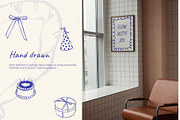 Whimsical Birthday line art, a Decorative Illustration by Yuliia Lashevska (Thumbnail 8 of 11)