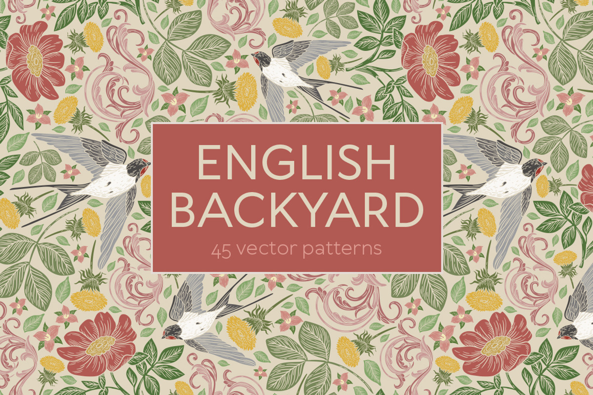 English Backyard patterns, a Pattern Graphic by Piñata (Photo 11 of 15)