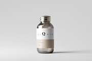 Amber Glass Medicine Bottle Mockup, a Cups & Container Mockup by pmvch (Thumbnail 1 of 10)