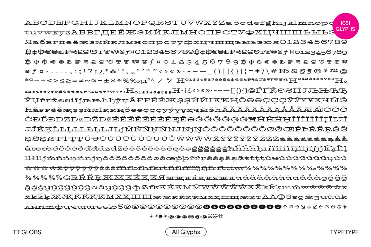 TT Globs, a Slab Serif Font by TypeType (Photo 5 of 15)