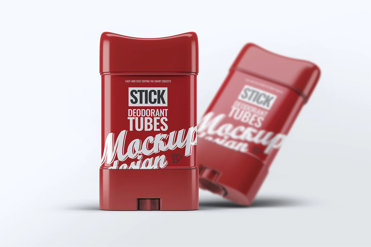 Stick Deodorant Tubes Mock-Up, a Product Mockup by DesignRushMarket (Photo 5 of 8)