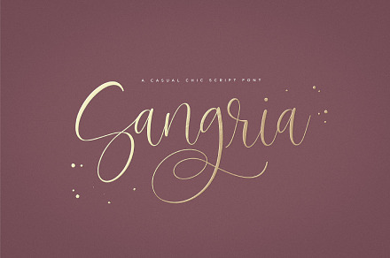 Sangria Script Font