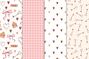Watercolor patterns Valentine's Day, a Pattern Graphic by Pattern + watercolor (Thumbnail 5 of 9)