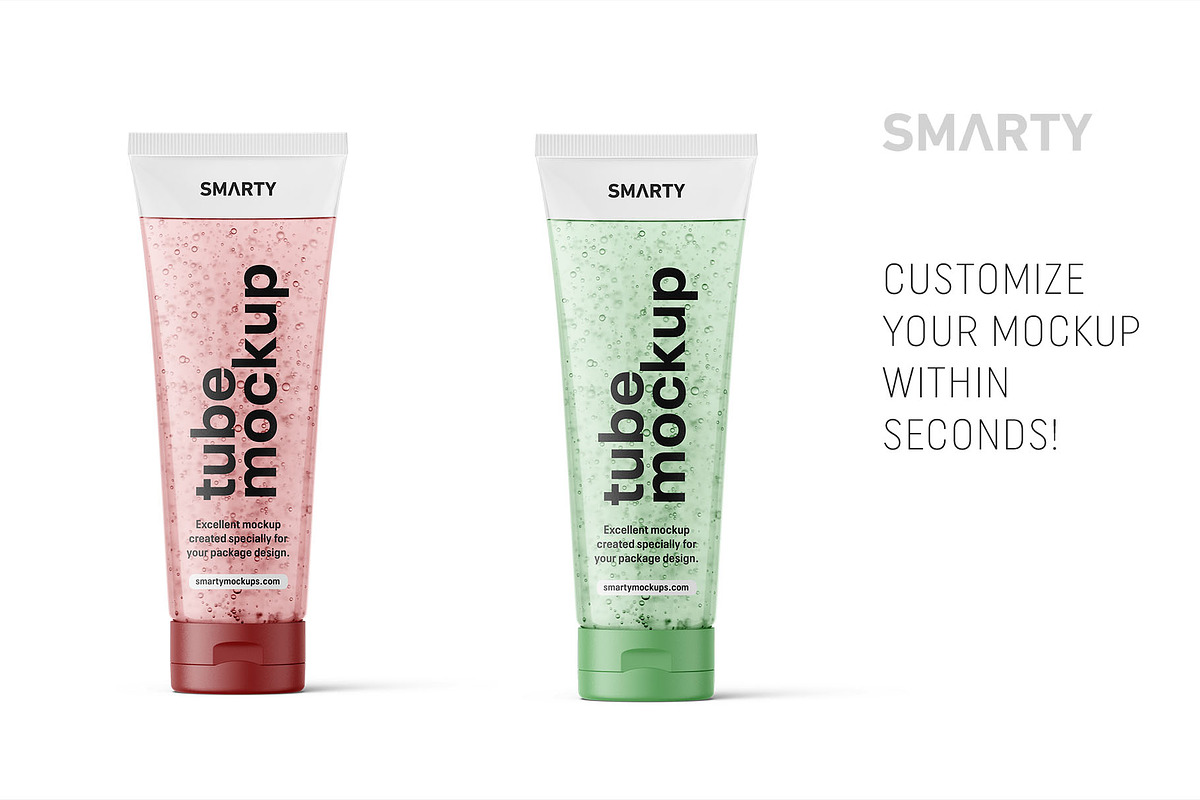 Cosmetic tube mockup, a Packaging Mockup by Smarty Mockups (Photo 3 of 5)