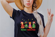 Meowy Christmas Cat Subllimation Png, an Illustration by Dream Creation (Thumbnail 2 of 5)