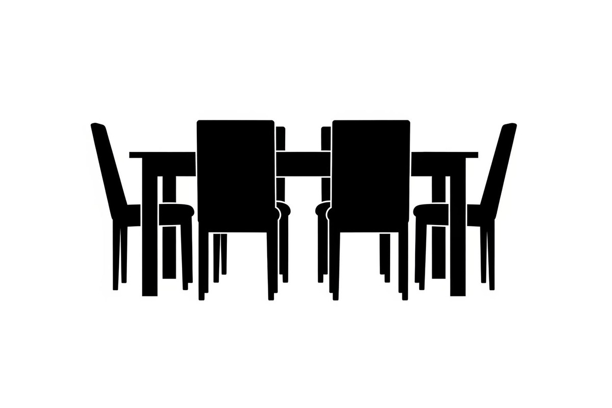 Modern Dining Table Silhouette, a Graphic by musafir_fashion (Photo 1 of 10)