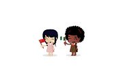 Girls & Flags, an Illustration by Beatriz Gascón (Thumbnail 2 of 2)
