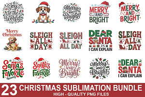 Christmas Sublimation Bundle, a Graphic by crative8112