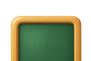 Isolated chalkboard with erasers for, an Illustration by Dvoevnore photos