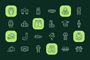 Sportswear Icon Art Set, an Outline Icon by Prosymbols (Thumbnail 6 of 8)
