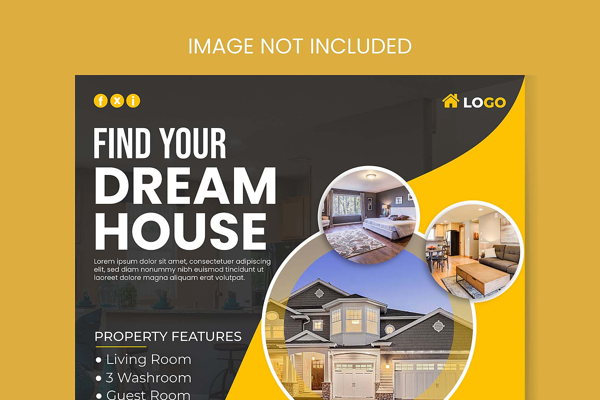 Real estate social media banner, a Decorative Illustration by Photoshop Action (Photo 10 of 17)