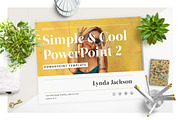 Simple & Cool PowerPoint Template 2, a Presentation Template by Wipavee (Thumbnail 1 of 5)