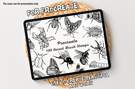 100 Insect Procreate Stamps