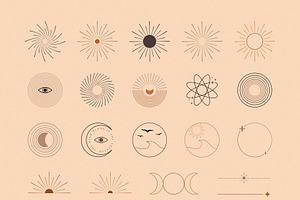 Forms, Shapes Vector Logo Elements