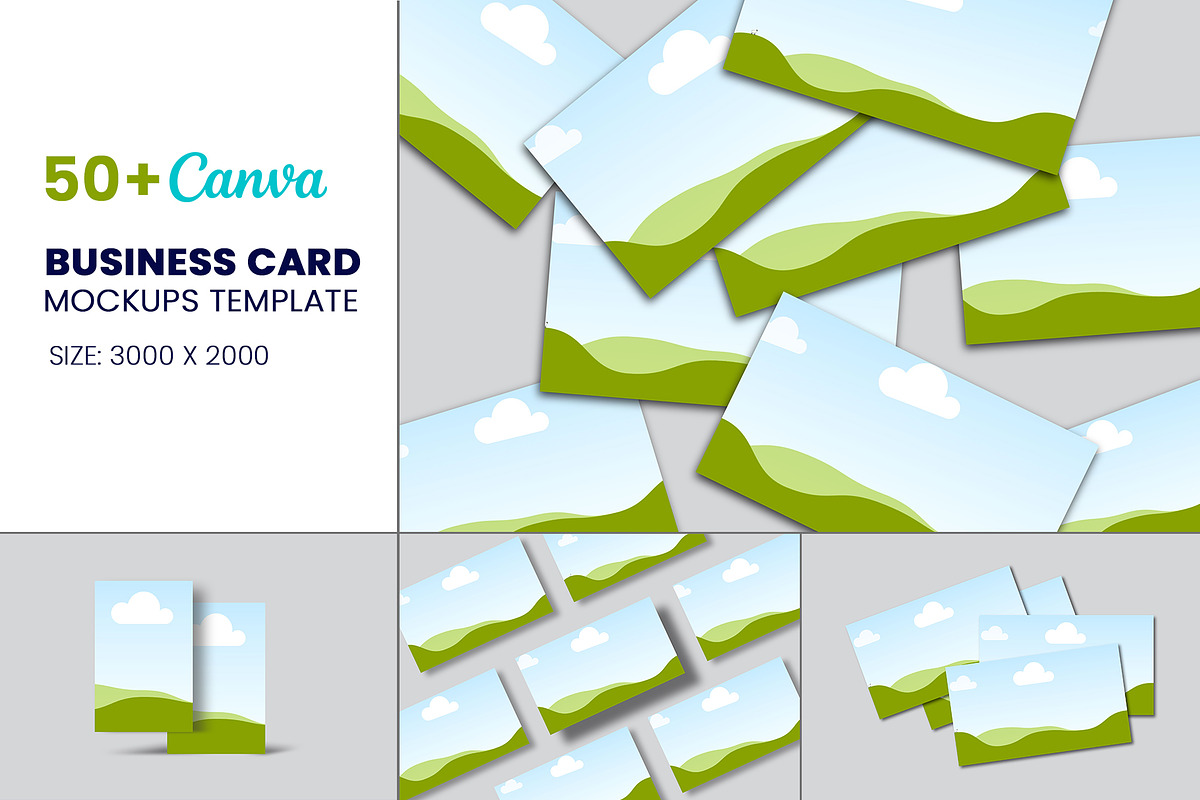 Canva Fram Business Card Mockups, a Product Mockup by Waliullah Solutions (Photo 1 of 5)