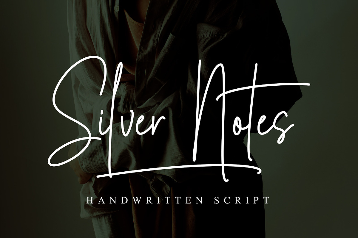 Silver Notes // Handwritten Font, a Script Font by MJB Letters (Photo 1 of 9)